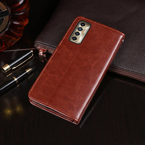 For Tecno Camon 17 Case Flip Wallet Business Leather Fundas Case For Tecno Camon 17P Cover Capa with Card Holder Accessories