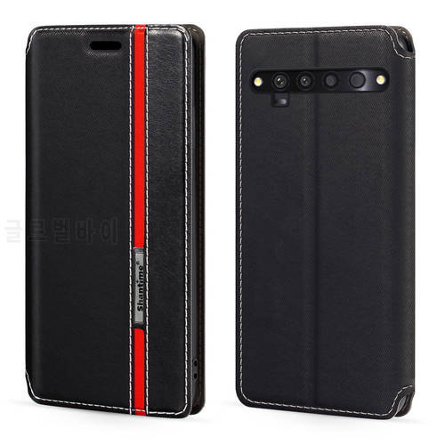 For TCL 10 Pro Case Fashion Multicolor Magnetic Closure Leather Flip Case Cover with Card Holder For TCL 10 Pro