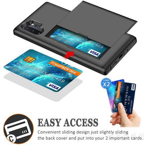 Wallet Case for Samsung Note 10 Plus 20 Ultra Case Sliding Card Slot Cover for Samsung Galaxy Note 10 Plus Note10 Pro S22 S21 20
