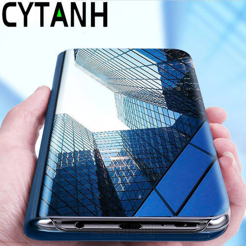 Smart Case For Samsung Galaxy A10 A20 A20e A30 A40 A50 A70 Cover Case Mirror For Samung A 10 20 30 40 50 70 Flip CYTANH Cases