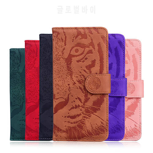 Tiger Embossing Case For Huawei P30 Pro P20 Lite 2018 P40 Y5P Y6P Y8P P Smart Z S Y6 2019 Nova 5T 3E 7I Flip Wallet Cover Coque