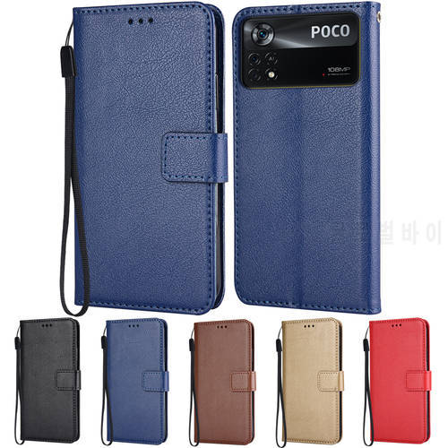 Leather Fitted Cases For Xiaomi Poco X4 Pro 5G Wallet Flip Case for Poco X4 Pro 5G 6.67&39&39 Phone Bag Cases