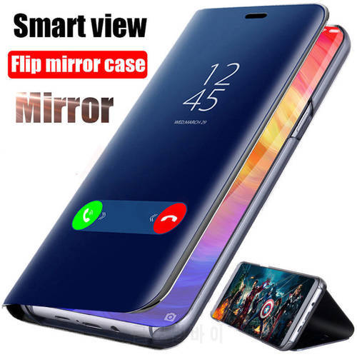 Luxury Smart Mirror Flip Case For Xiaomi Redmi Note 7 6 Pro 7A 6A 5A 5 Plus 10 4X K20 Pro 3 Go Y1 Lite Leather Cover Funda