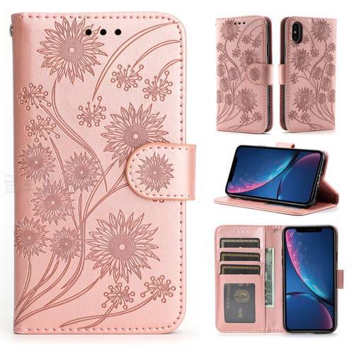 Flower Phone Case For Xiaomi 12 11 lite M3 X3 Redmi Note 11 10 7 8 8A 8T 9A 9T 9S 9 Pro Flip Leather Stand Book Cover Back Etui