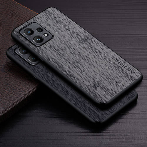 Case for Oppo Realme 9 Pro Plus 9i 5G funda bamboo wood pattern Leather phone cover Luxury coque for oppo realme 9 pro case capa