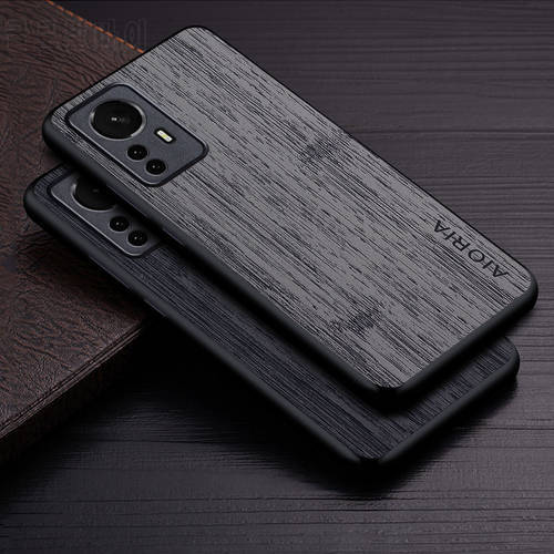 Case for Xiaomi Mi 12 Pro 12X 12T 12S Pro Ultra Lite 5G funda bamboo wood pattern Leather Luxury coque for xiaomi 12 case Cover