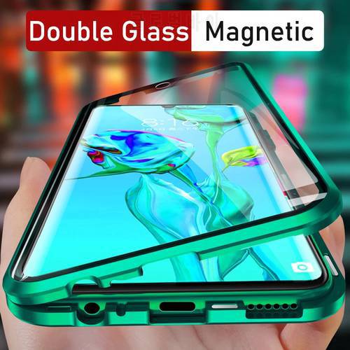 360° Full Cover Adsorption Magnetic Cases For Xiaomi Mi Note 10 Note10 Pro Case Metal Bumper Double-Sided Glass Funda Coque
