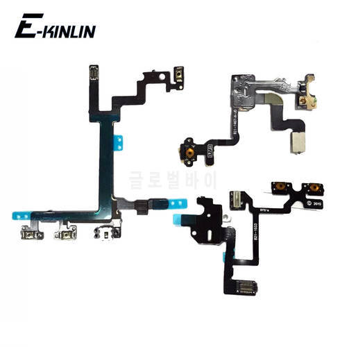 Power On Off Button Volume Switch Key Control Flex Cable Ribbon For iPhone 6 6S Plus 4 4S 5 5S 5C Repair Part