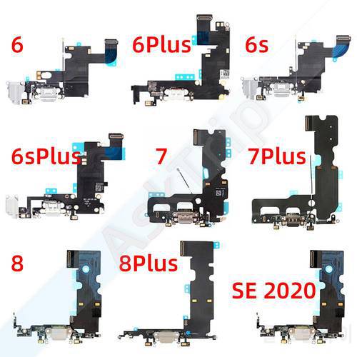 Bottom USB Charger Dock For Lightning Connector Charging Flex Cable For iPhone 7 8 Plus Xs Max X XR Original Phone Parts