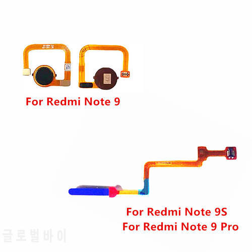 Fingerprint Touch ID Sensor Scanner Home Return Key Menu Button Ribbon Flex Cable for Redmi Note 9S 9 Pro