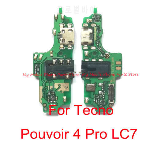 High Quality With IC USB Charging Dock Port Board Plug Socket Jack Connector Flex Cable For Tecno Pouvoir 4 Pro LC7 Repair Parts