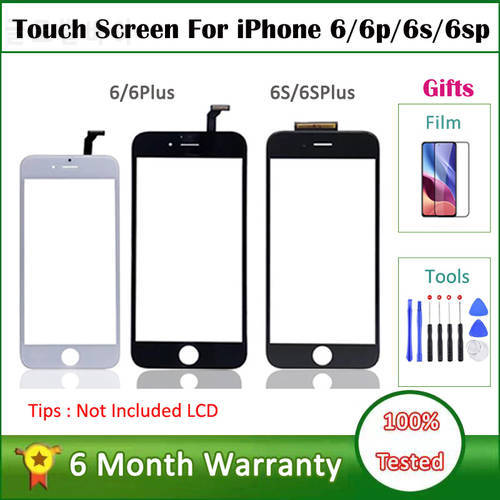 Touch Screen Panel For iPhone 6 6S Plus Touch Digitizer For iPhone 6Plus 6S Plus Front Touch Glass Panel Lens Without Display