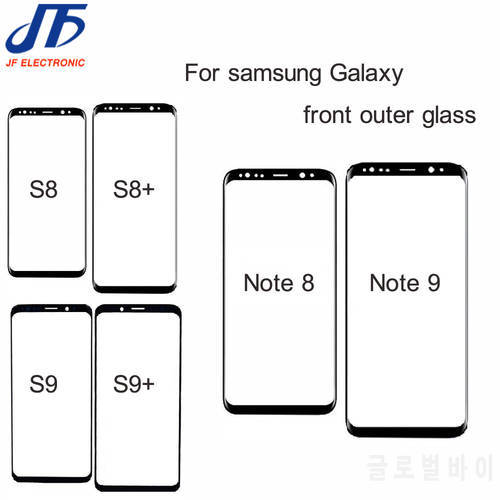 10Pcs Front Outer Glass Lens Replacement For Samsung Galaxy S9 S8 S10 Plus S10E Front Screen Panel Lens