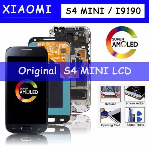 LCD For SAMSUNG S4 Mini Display For Samsung Galaxy S4 mini I9190 Display GT i9192 i9195 LCD Digitizer Touch Screen with Frame
