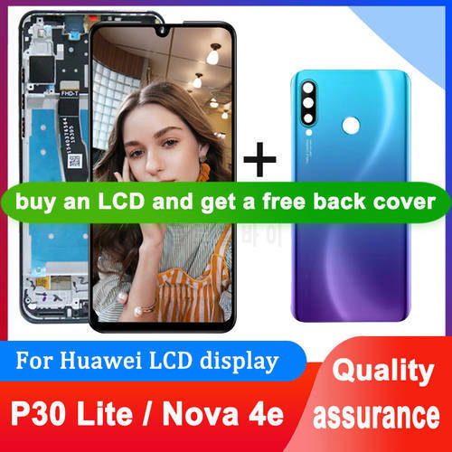 100% Tested 2312*1080 Display For Huawei P30 Lite / Nova 4e LCD Touch Screen Digitizer Assembly MAR-LX1 LX2 AL01 Replacement