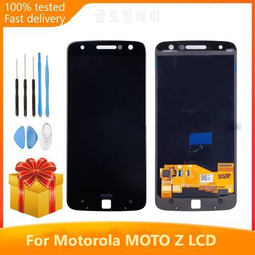 AMOLED For Motorola Moto Z xt1650 LCD For moto Z Droid XT1650-03 1650-05LCD Screen Touch Digitizer Assembly Display Burn-Shadow