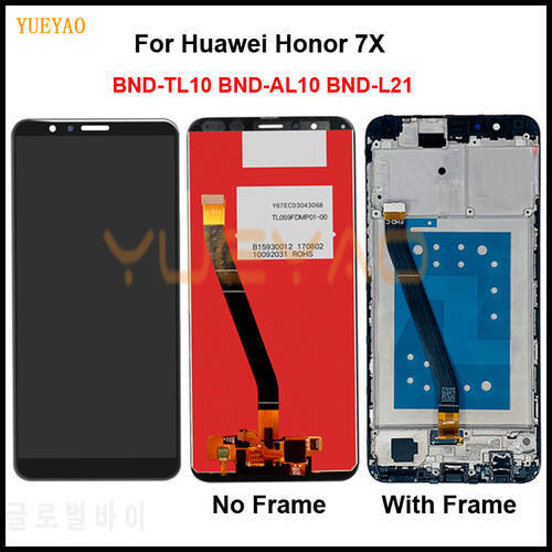 Mate SE LCD For Huawei Honor 7X LCD Display With Frame Touch Screen For Huawei Mate SE Screen BND-L21 L22 L24 LCD Replacement