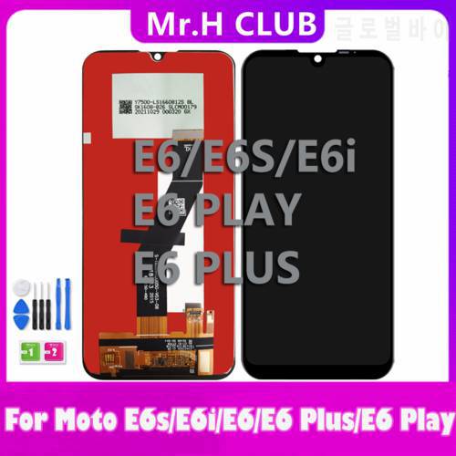 For Motorola Moto E6 E6S E6I E6 Plus LCD Display Touch Screen Digitizer Assembly Replacement For E6 Play Display Screen + Tool