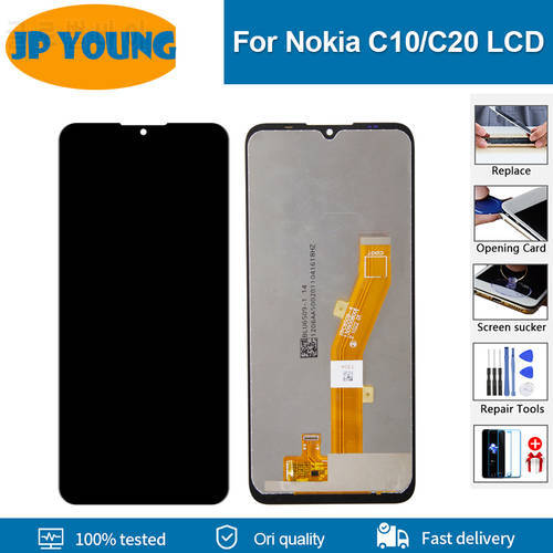 6.52&39&39 Original For Nokia C20 TA-1339 TA-1348 TA-1352 TA-1356 LCD Display Touch Screen For C10 TA-1342 LCD Digitizer Assembly