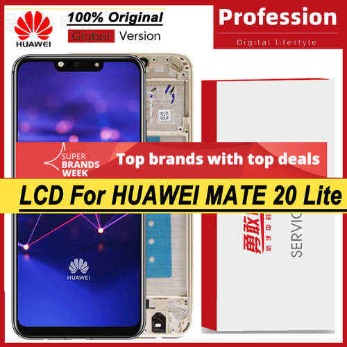 100% Tested 6.3&39&39 IPS Display SNE-LX1/LX2 Model For Huawei Mate 20 Lite LCD Display Touch Screen Digitizer Assembly Repair Parts