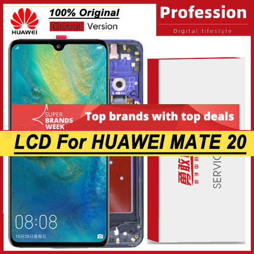 Original Quality 6.53&39&39 IPS Display For Huawei Mate 20 HMA-L29 HMA-L09 LCD Display Touch Screen Digitizer Assembly Repair Parts