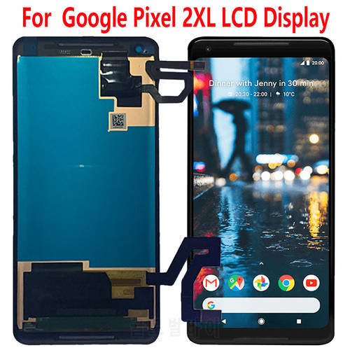 100% Original New For Google Pixel 2 XL LCD Display Touch Screen for Google Pixel2 2XL Digitizer Assembly Replacement Parts