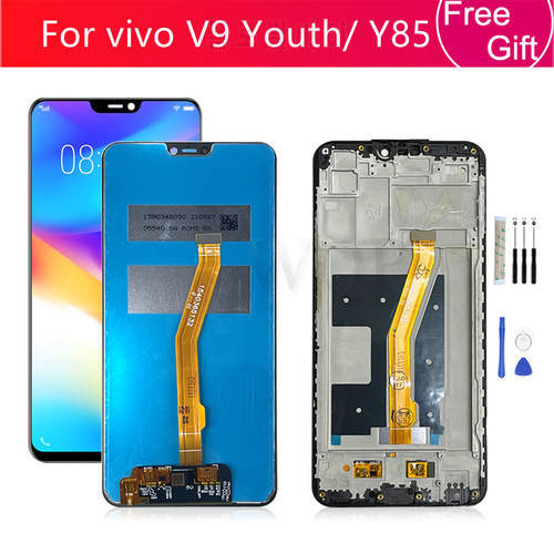 For Vivo Y85 LCD Display Touch Screen Digitizer Assembly With Frame For Vivo V9 Youth Screen 1727 Replacement Repair Parts 6.3