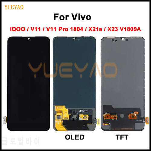 OLED / TFT LCD Display For Vivo iQOO / V11 / V11 Pro 1804 / X21s / X23 V1809A LCD Display Touch Screen Digitizer Assembly