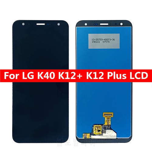 For LG K40 K12 Plus LCD Display Touch Screen Digitizer Assembly with Frame Replacement Parts For LG X4 2019 LCD