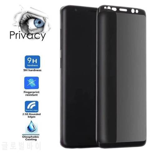 Curved Anti-spy Tempered Glass for Samsung Galaxy S21 S20 S22 Ultra S10 S9 S8 Plus S10E Privacy Screen Protector Anti-Peep Film