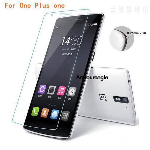 2.5d for oneplus one tempered glass 9h protective film explosion-proof screen protector guard on for one plus one 1+1