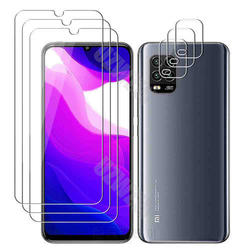 For Xiaomi Mi 10 lite (5g) Camera Lens Film and Phone Protective Tempered Glass Screen Protector