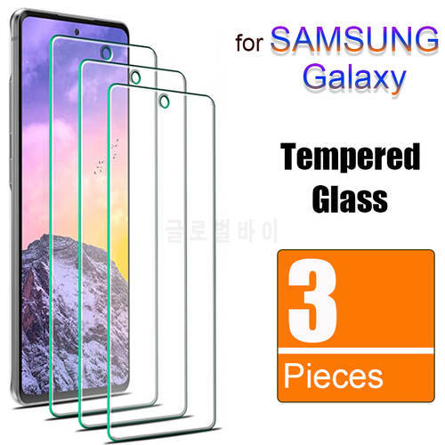 3Pcs Tempered Glass For Samsung Galaxy A13 A53 A73 A03 A03S CORE A12 A22 5G A32 A22S A52 A72 A02 A02S A52S A42 Screen Protector