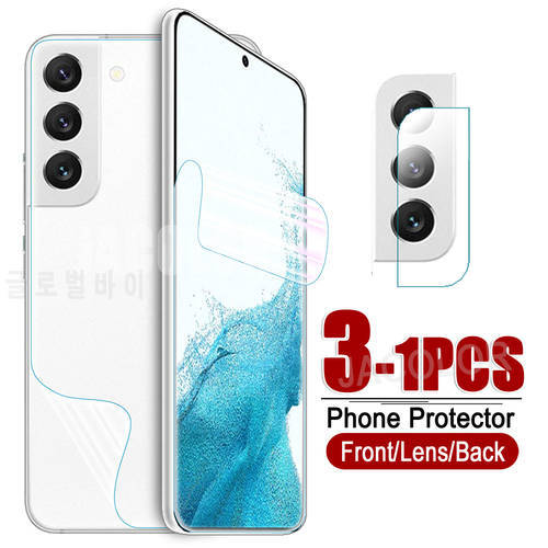 1-3PCS Hidrogel Film For Samsung Galaxy S21 S22 FE Ultra Plus 5G A72 A52 A32 A52s 5G 4G Camera Glass Back Protector samsun S 22
