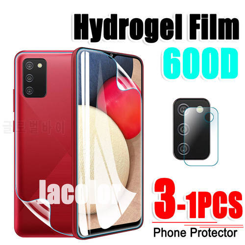 1-3PCS Hydrogel Film For Samsung Galaxy A52 A52S A12 A02S A42 A22 A32 A72 4G 5G Gel Screen Protector Camera Glass Water Gel Soft
