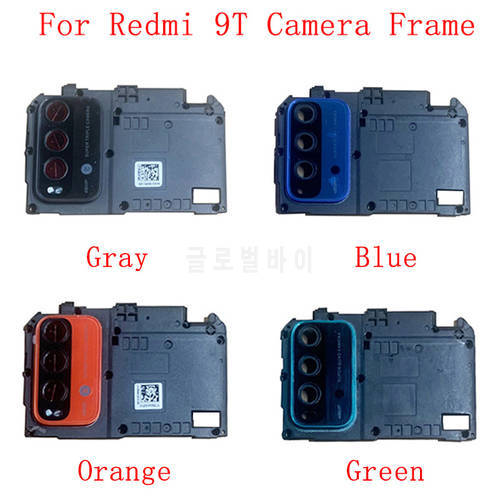 Rear Back Camera Lens with Frame Holder For Xiaomi Redmi 9T Camera Frame Repair Spare Replacement Parts