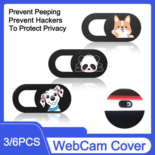 3/6pcs Webcam Cover Privacy Protective Cover for iPad Samsung Universal WebCam Cover Shutter Magnet for Laptop Tablet PC Camera