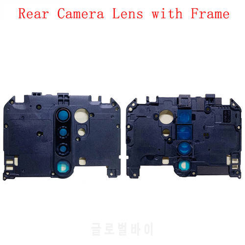 Rear Back Camera Lens Glass with Frame Holder For Xiaomi Redmi 9 Camera Frame Repair Spare Replacement Parts