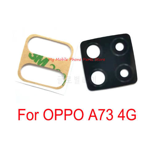 New Rear Camera Glass Lens For OPPO A73 4G Back Main Camera Lens Glass Cover With Adhesive Sticker Replacement Repair Parts