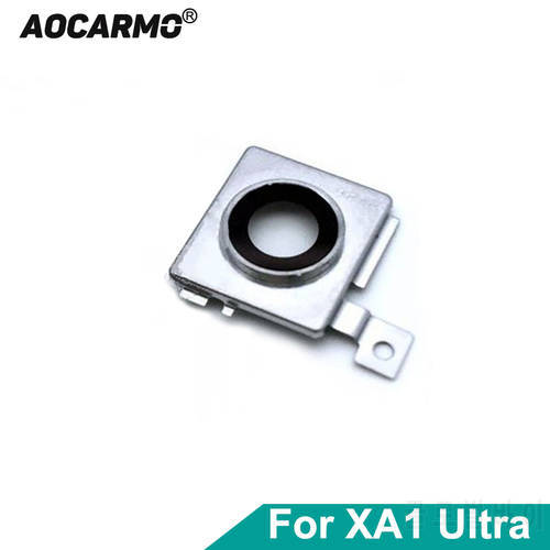 Aocarmo Back Lens Rear Camera Len Glass With Ring Frame For SONY Xperia XA1 Ultra XA1U G3221 G3212 G3223 G3226