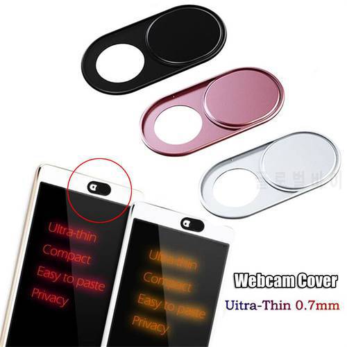 Ultra Thin Metal/Plastic Webcam Cover Slider Shutter Privacy Protection Camera Sticker Universal For Laptop Smartphone Computer