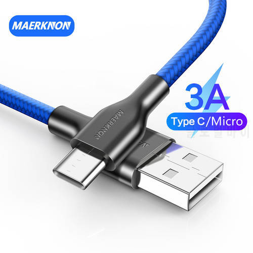 Micro USB Cable 3A Nylon Fast Charger 5A USB Type C Data Cable Code for Samsung Xiaomi LG Android Microusb Mobile Phone Cables
