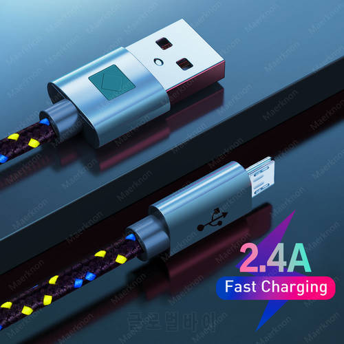 Nylon Braided Micro USB Cable 1m/2m/3m Data Sync colours USB Charger Cable For Samsung HTC LG huawei xiaomi Android Phone Cables