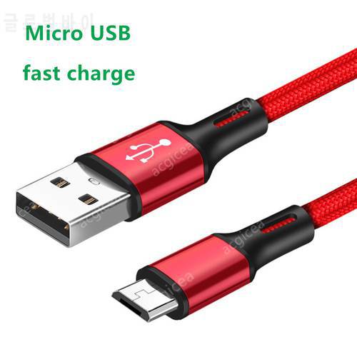 2.4A USB Type C micro usb Cable Fast Charge Wire Type-C for Samsung Galaxy Xiaomi Huawei Mobile Phone USB-C Cable Charger Cord
