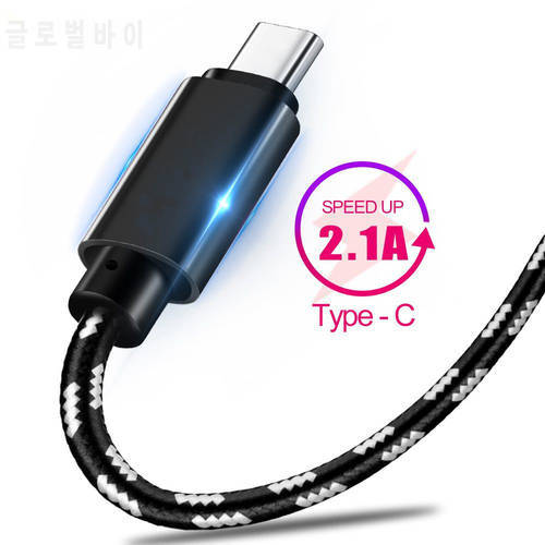 2.1A usb Cord Type c USB Cable Fast Charging For Samsung Xiaomi Huawei Redmi Android Phone cable Type c usb charger wire