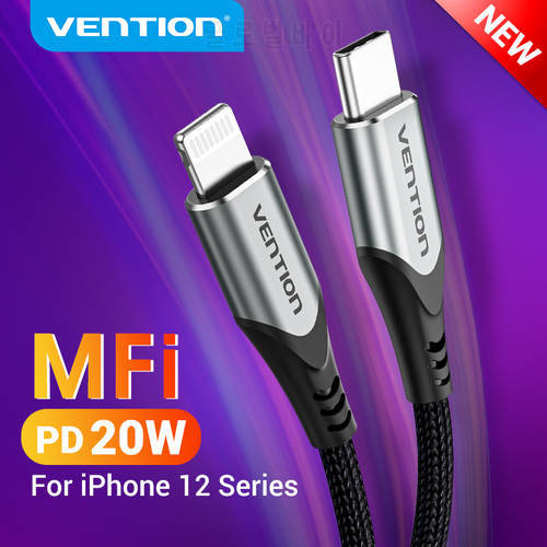 Vention MFi USB C to Lightning Cable fo iPhone 13 12 Pro Max PD 18W Fast Charger Data Cable for Macbook iPad Pro USB Type C Cord