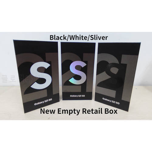 Empty Retail Box for Samsung Galaxy S21 5G /S21+ S21 Ultra 5G New Packing Box Galaxy S21 5G /S21+ S21 Ultra Black/White/Sliver