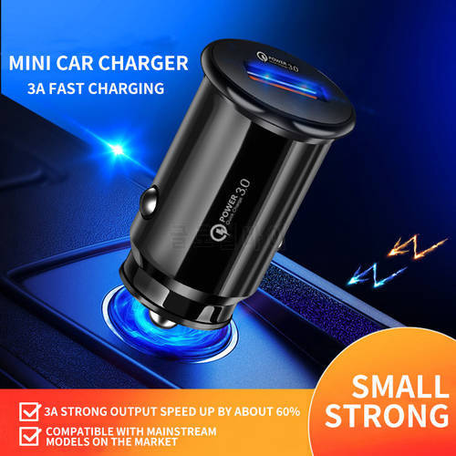 3A Mini USB Car Charger For Mobile Phone Tablet GPS Fast Charger For iPhone Samsung Xiaomi Huawei LG Oneplus VIVO Adapter in Car