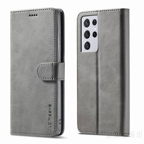 For Samsung Galaxy S21 Ultra Case Flip Leather Wallet Cover For Samsung S21 FE Plus 5G Case Magnetic Book Phone Cases