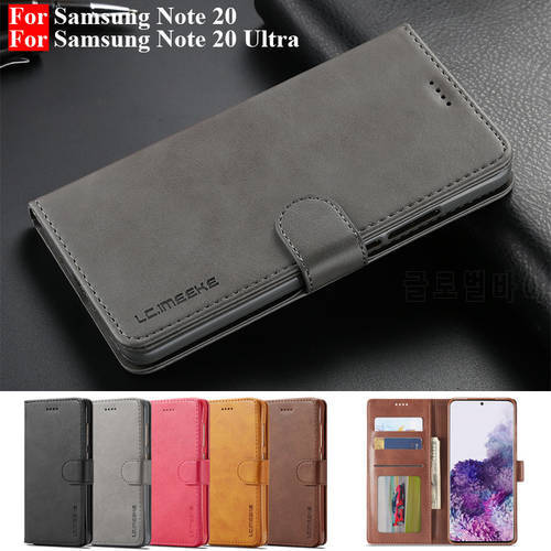 For Samsung Note 20 Case Leather Vintage Phone Case On Samsung Galaxy Note 20 Ultra Case 360 Flip Wallet Cover Note20 Ultra Case